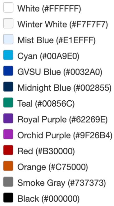 Revised CMS colors